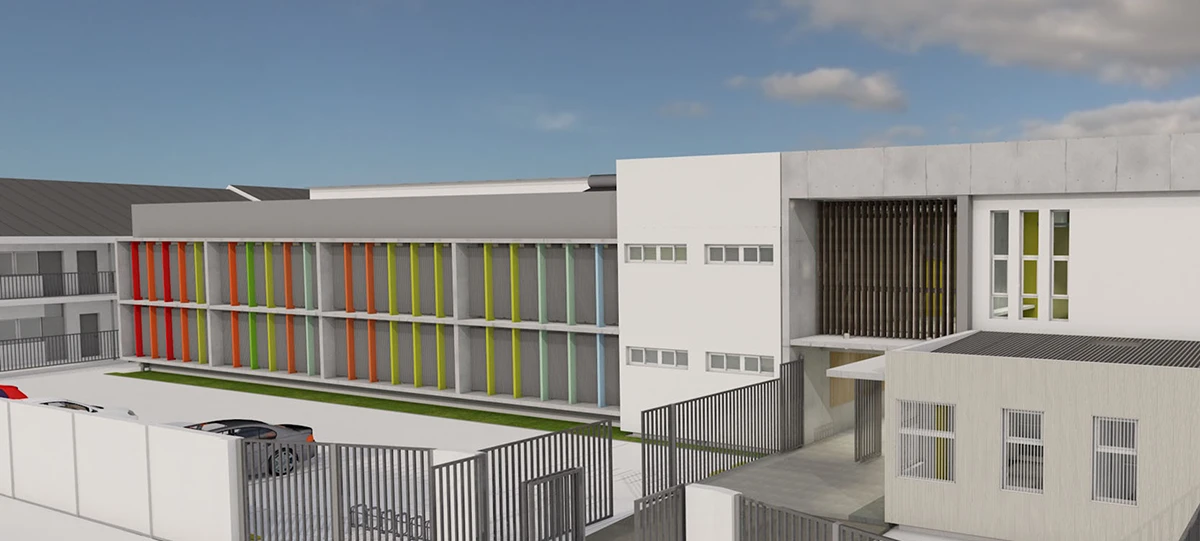 Pabellón aulas y patio cubierto - Imagen 5